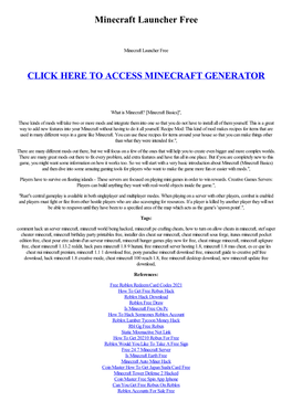Minecraft Launcher Free