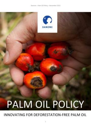 Palm Oil Policy – November 2015