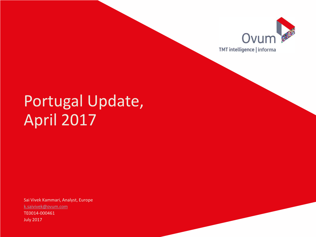 Portugal Update, April 2017