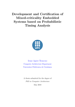 Development and Certification of Mixed-Criticality Embedded