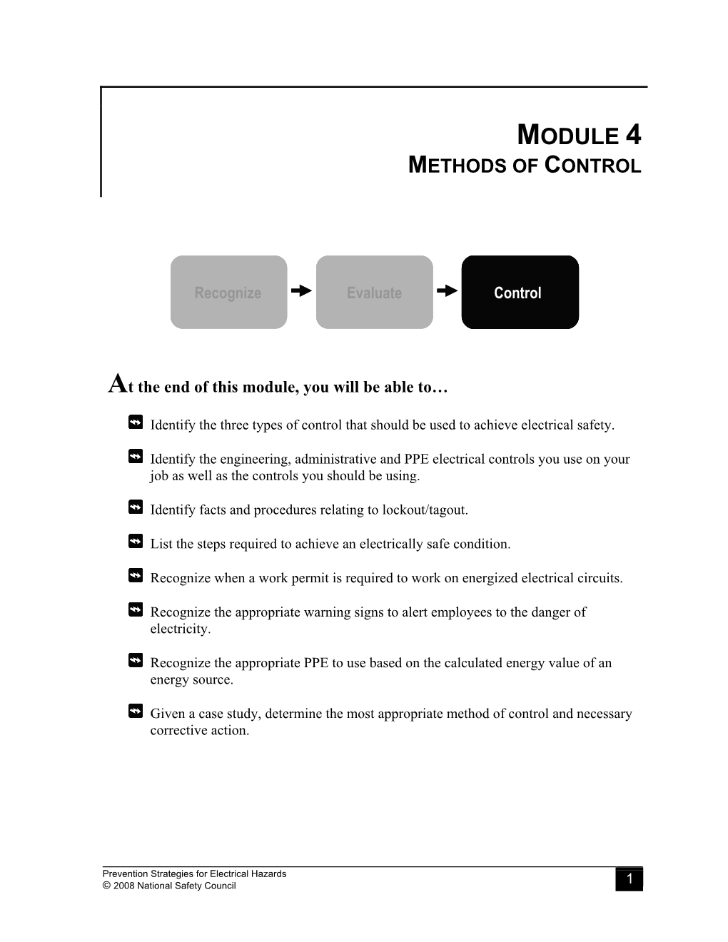 Methods of Control