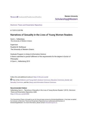 Narratives of Sexuality in the Lives of Young Women Readers