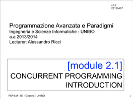 Concurrent Programming Introduction
