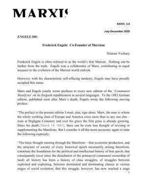 Frederick Engels: Co-Founder of Marxism