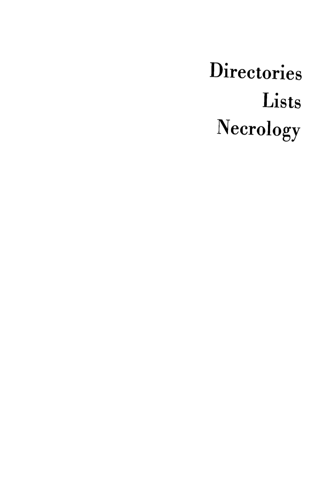 Directories Lists Necrology National Jewish Organizations1