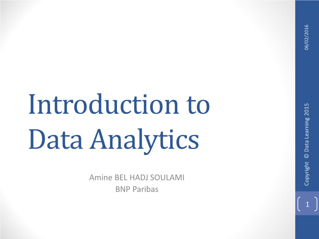 Data Analytics