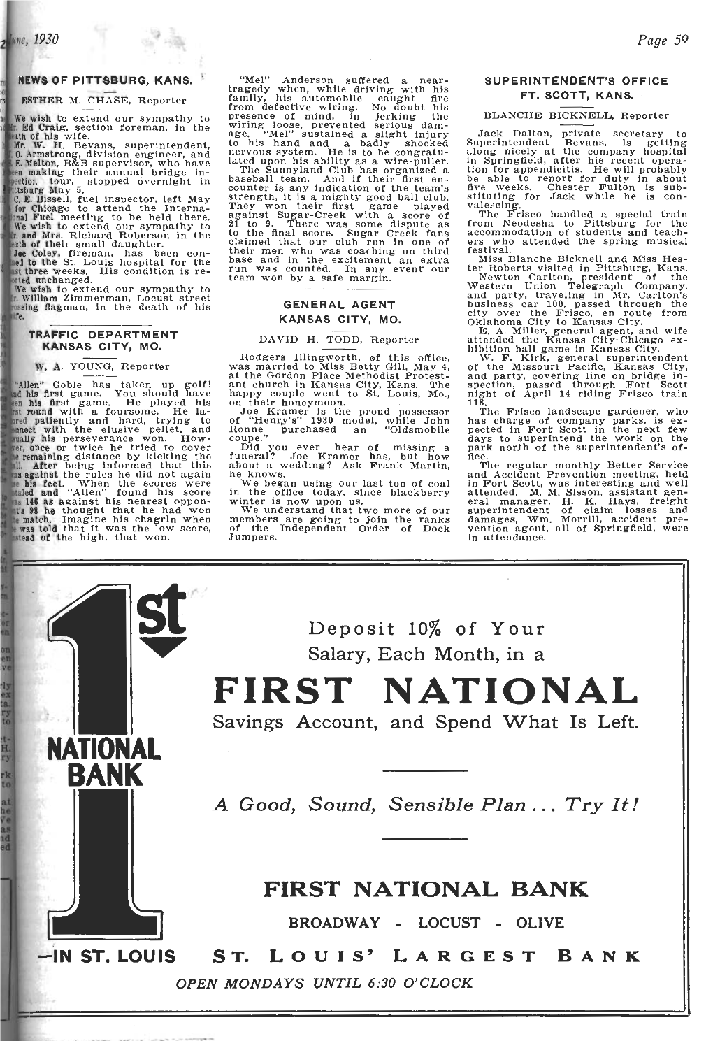 The Frisco Employes' Magazine, June 1930
