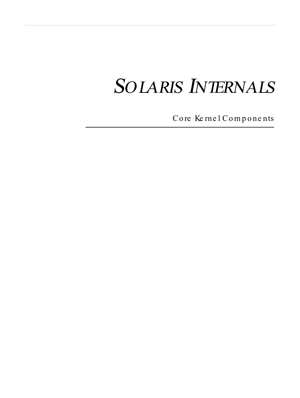 Solaris Internals