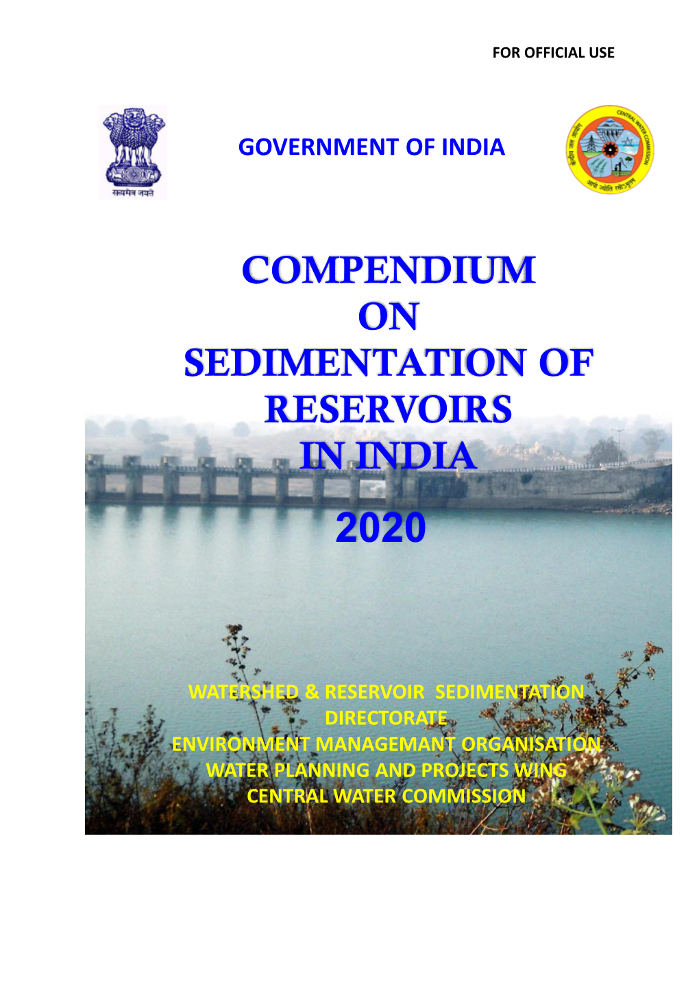 Compendium on Sedimentation of Reservoirs in India 2020