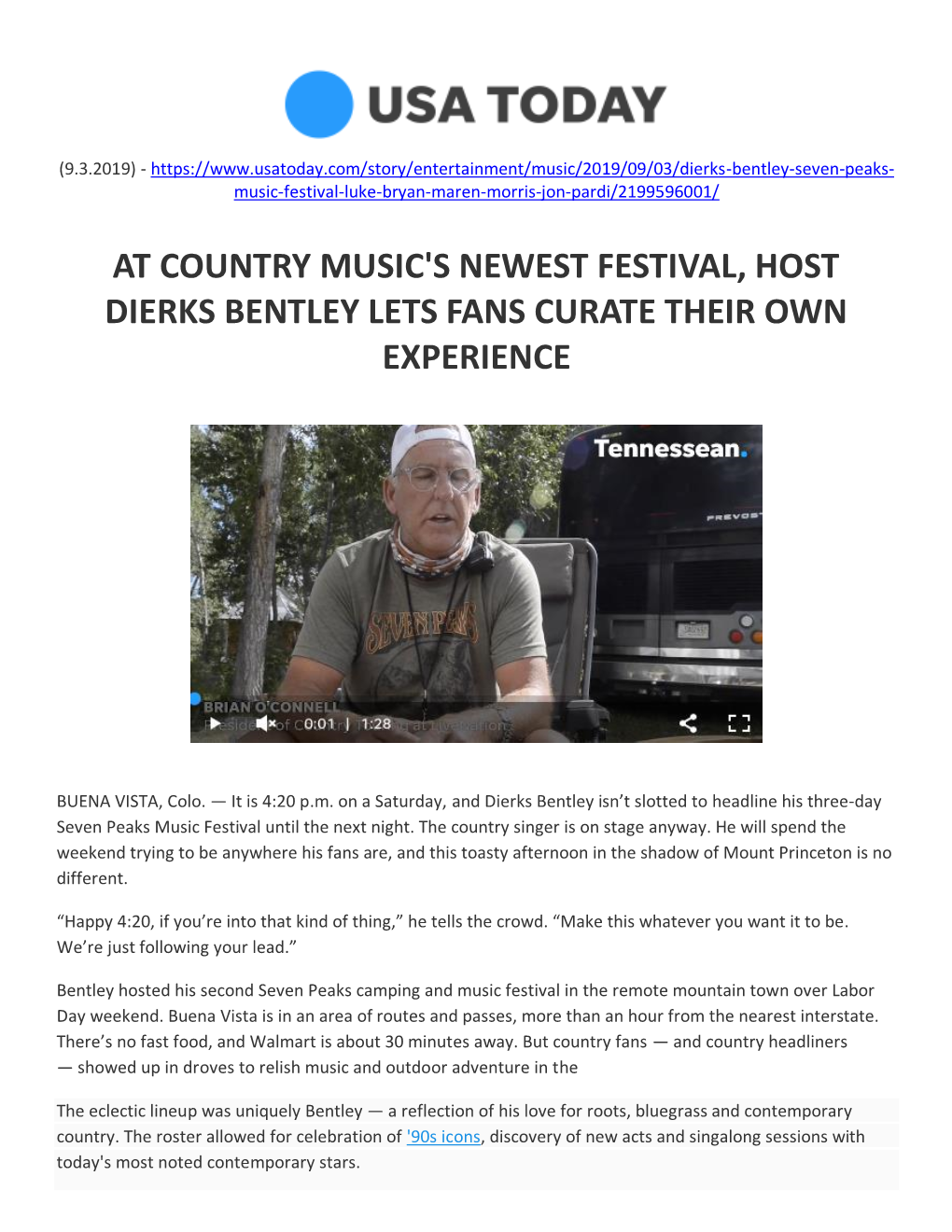 At Country Music's Newest Festival, Host Dierks Bentley Lets Fans Curate Their Own Experience