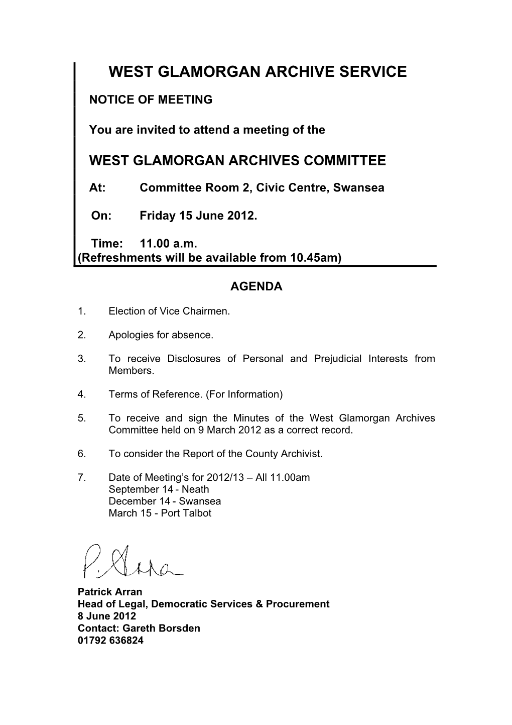 Archives Committee