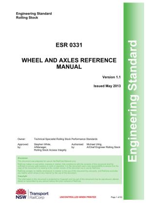 Wheel and Axles Reference Manual