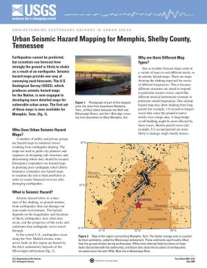 Urban Seismic Hazard Mapping for Memphis, Shelby County, Tennessee