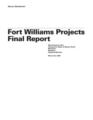 Fort Williams Projects Final Report