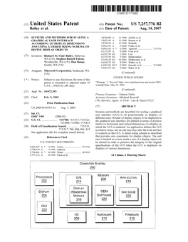 (12) United States Patent (10) Patent No.: US 7,257,776 B2 Bailey Et Al