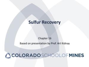 Sulfur Recovery