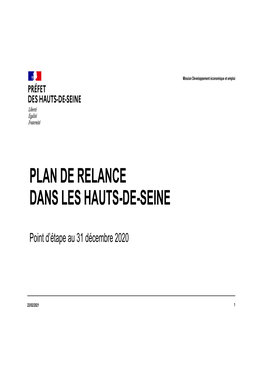 Plan De Relance Dans Les Hauts-De-Seine