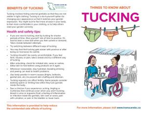 BENEFITS of TUCKING Health and Safety Tips