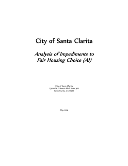 Analysis of Impediments to Fair Housing Choice (AI)