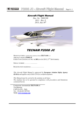 Tecnam P2008 Jc