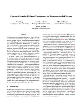 Centralized Library Management for Heterogeneous Iot Devices