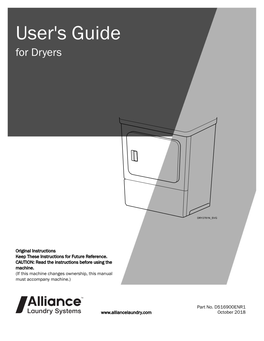 User's Guide for Dryers