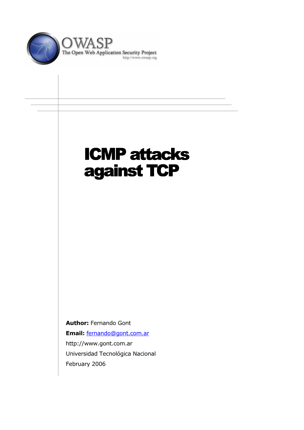 ICMP Attacks Against TCP