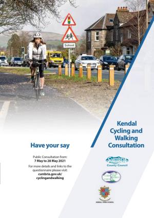 Kendal Walking Cycling Plan 2021