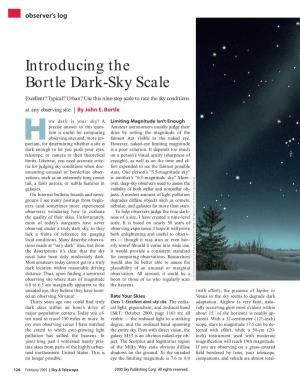 Introducing the Bortle Dark-Sky Scale