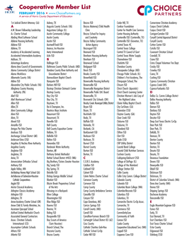 Cooperative Member List FEBRUARY 2016 • a Service of Harris County Department of Education