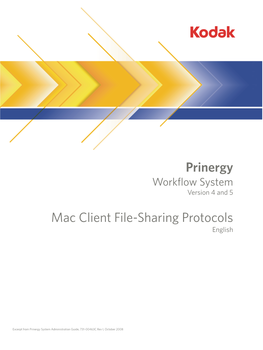 Prinergy Mac Client File-Sharing Protocols