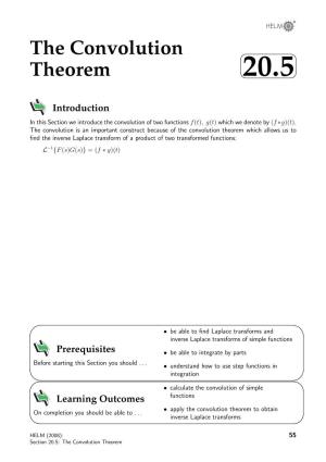 The Convolution Theorem 20.5   