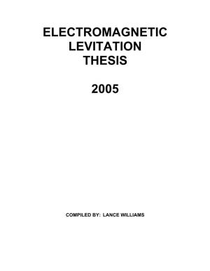 Electromagnetic Levitation Thesis