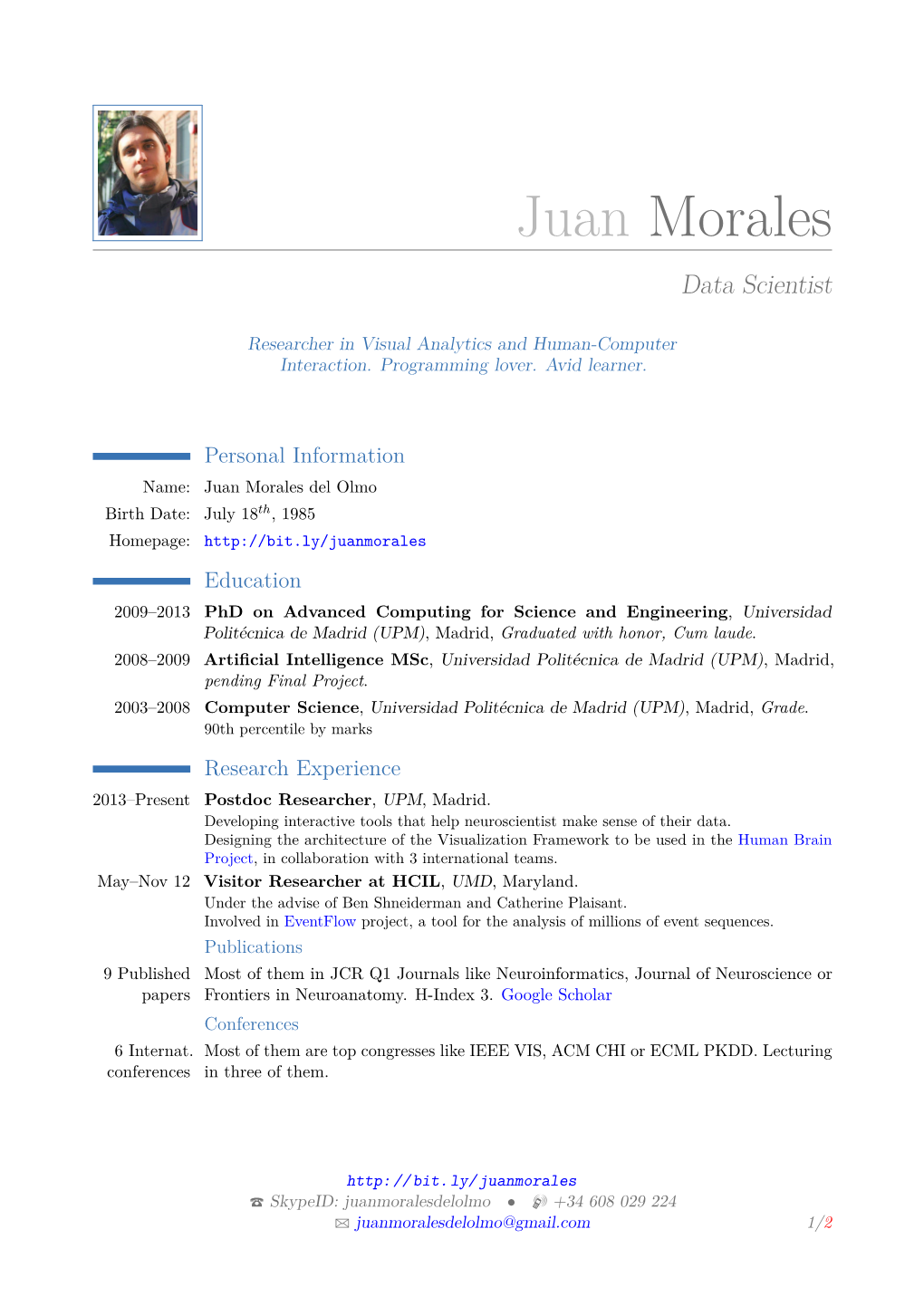 Juan Morales Data Scientist