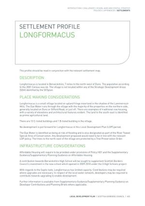 Settlement Profile Longformacus