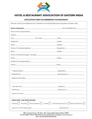 Restaurants for Membership of Hraei