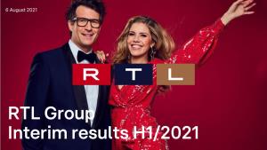 RTL Group Interim Results H1/2021 Agenda