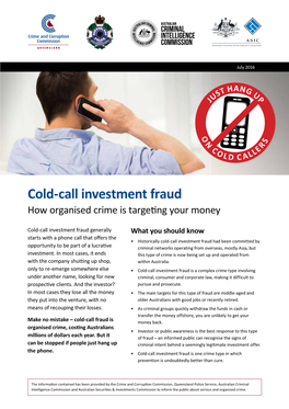 Cold-Call Investment Fraud How Organised Crime Is Targeting Your Money