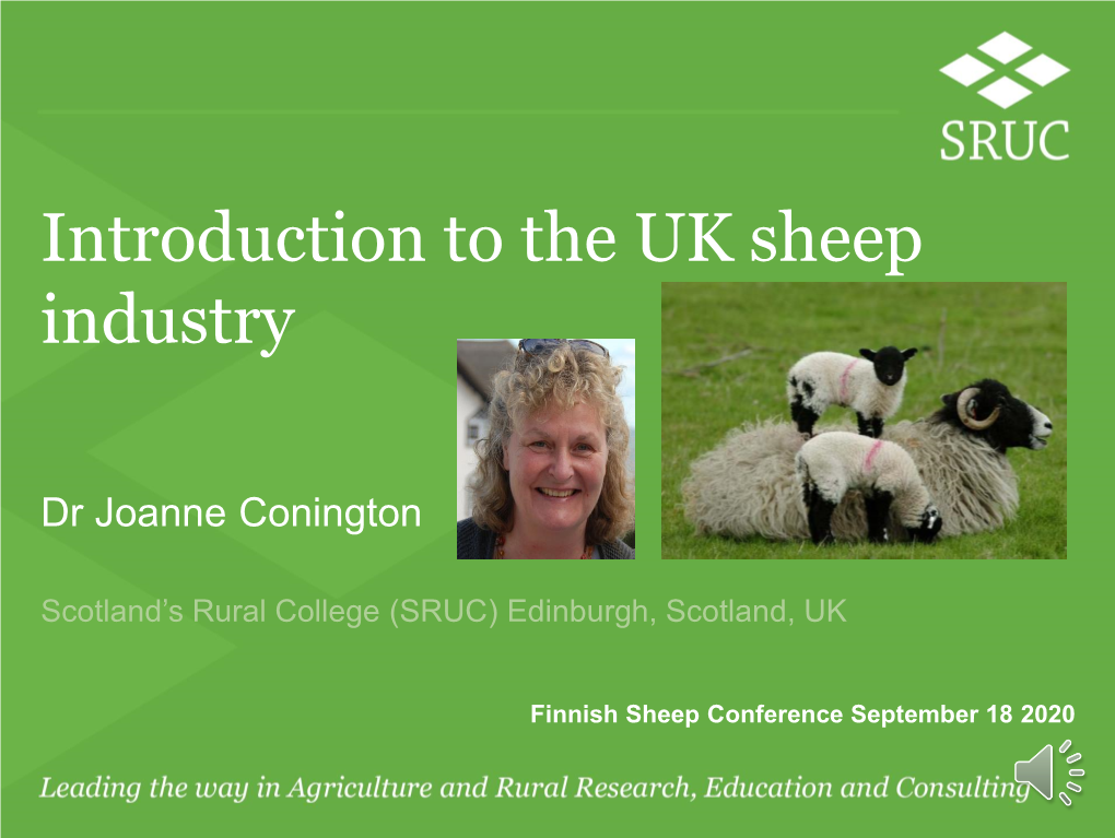 The UK Sheep Industry