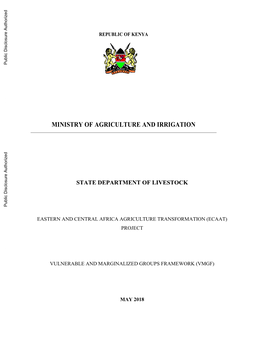 Ministry of Agriculture and Irrigation