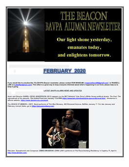 BAVPA Beacon Alumni Newsletter