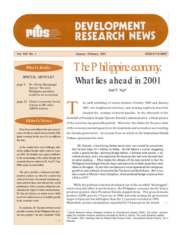 The Philippine Economy: SPECIAL ARTICLE!! Page 8 Dr