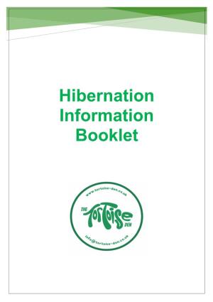 Hibernation Information Booklet