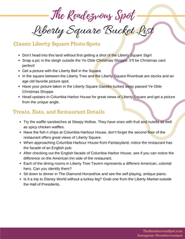 The Ultimate Liberty Square Bucket List and Scavenger Hunt