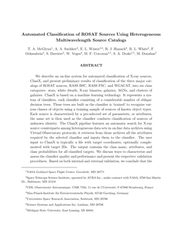 Automated Classification of ROSAT Sources Using Heterogeneous