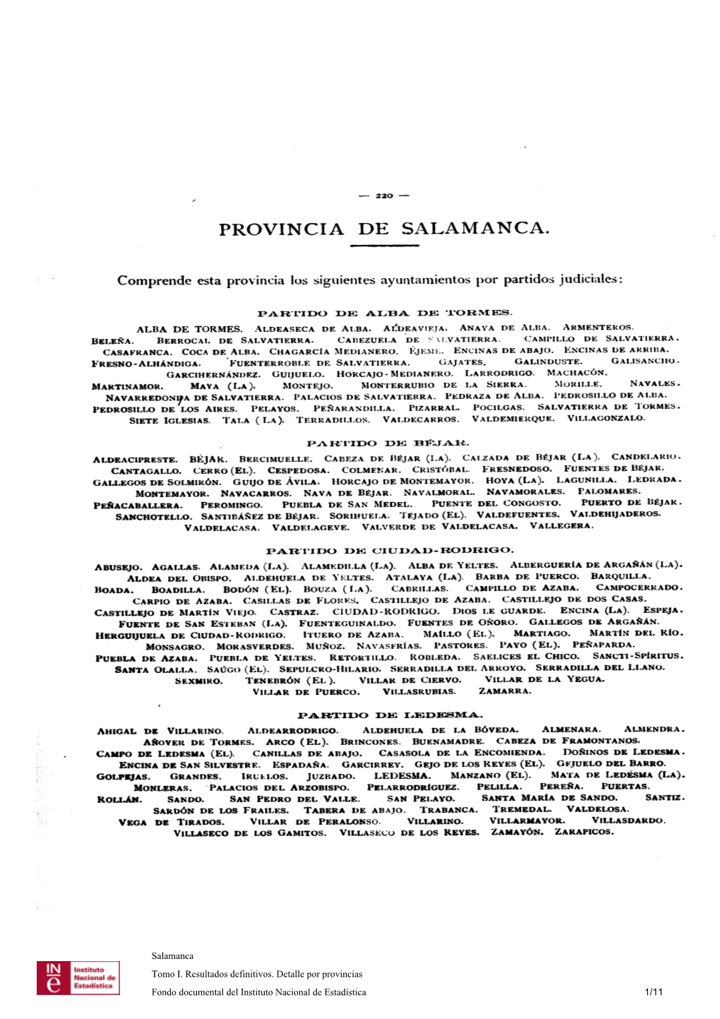 Provincia De Salamanc A