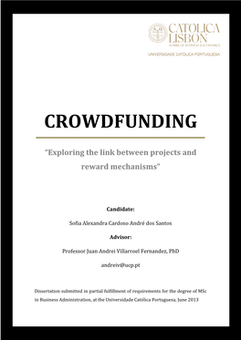 Crowdfunding: Exposing the Link Between Projects and Reward Mechanisms