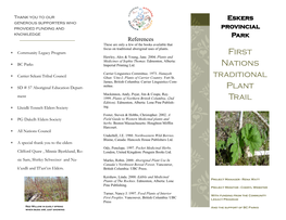 Traditional Medicinal Plants Brochure