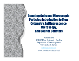 Flow Cytometry/Coulter Counter