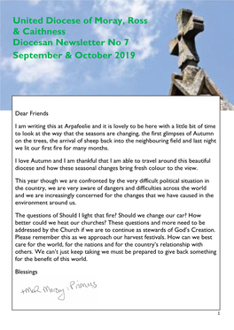 United Diocese of Moray, Ross & Caithness Diocesan Newsletter No
